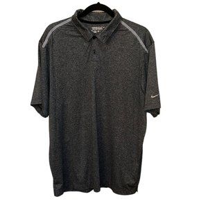 Men's NIKE Golf Tour Performance Dri-Fit‎ Polo Shirt Grey Size XL